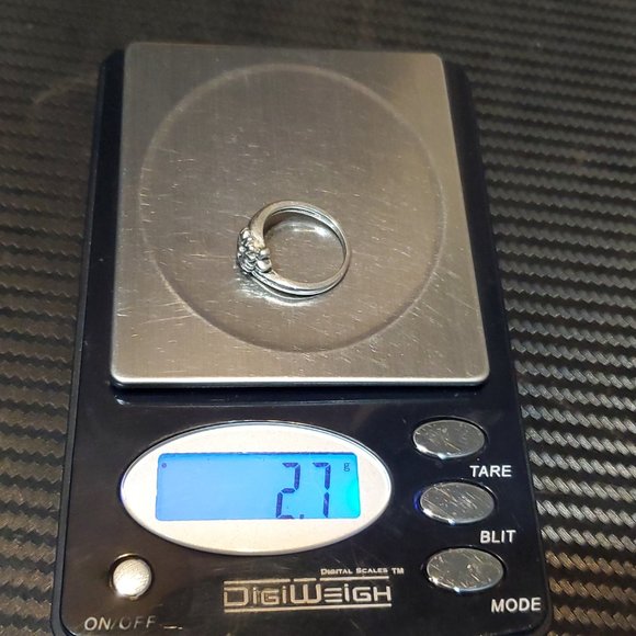 Size 5.5 925 Sterling Silver Love Waits Flower Ring - Picture 8 of 8